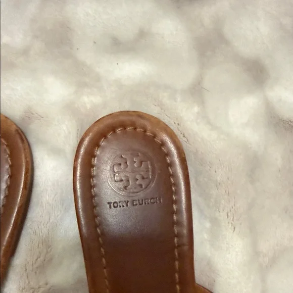 Tory Burch Brown Leather Sandals - Picture 3 of 6